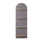 Étagère murale moderne cintrée verticale pour disques vinyles et livres