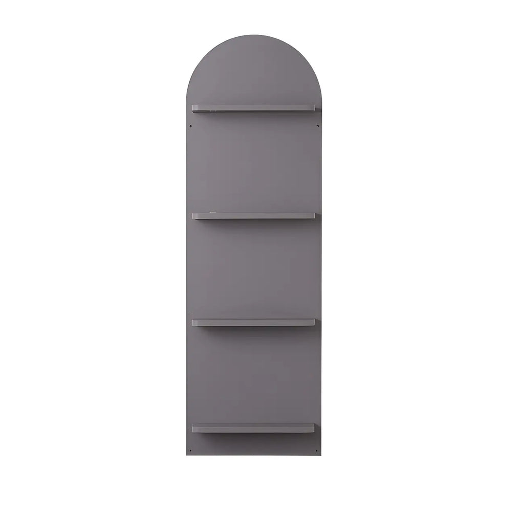Étagère murale moderne cintrée verticale pour disques vinyles et livres