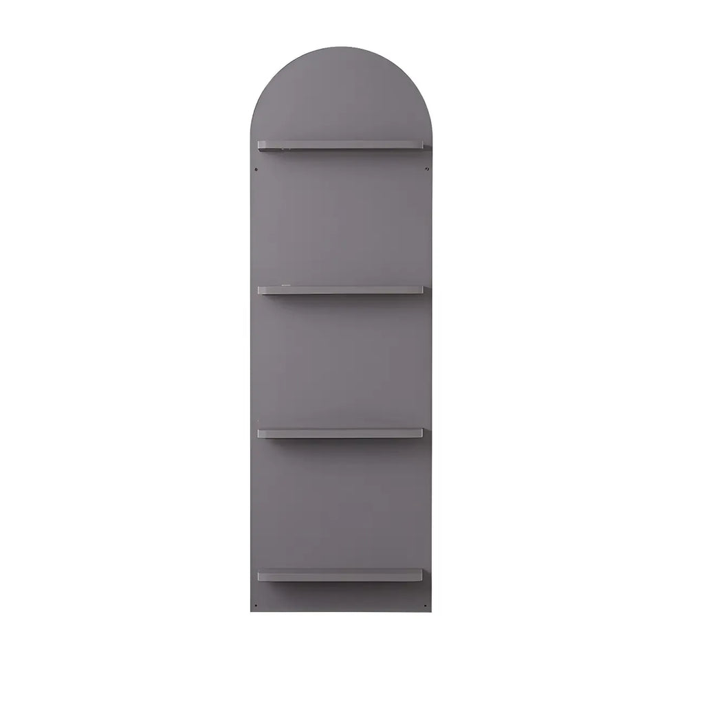 Étagère murale moderne cintrée verticale pour disques vinyles et livres