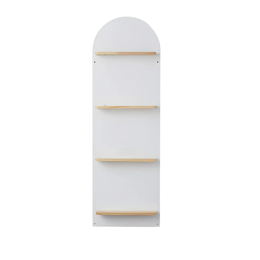 Étagère murale moderne cintrée verticale pour disques vinyles et livres