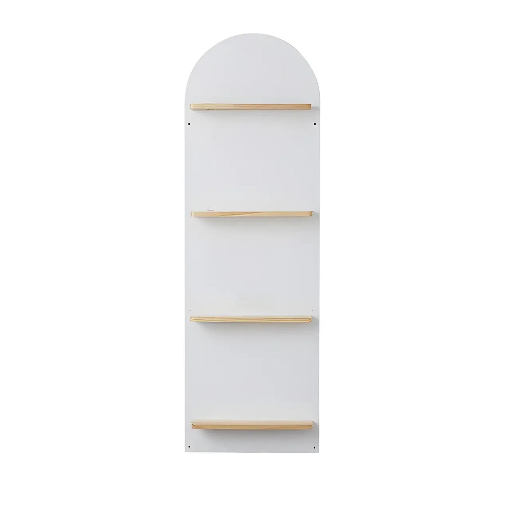 Étagère murale moderne cintrée verticale pour disques vinyles et livres