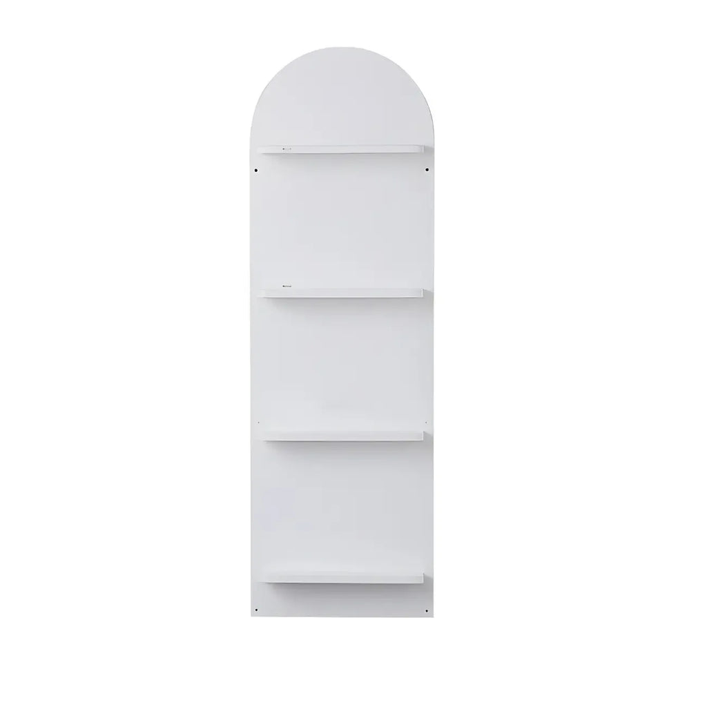 Étagère murale moderne cintrée verticale pour disques vinyles et livres