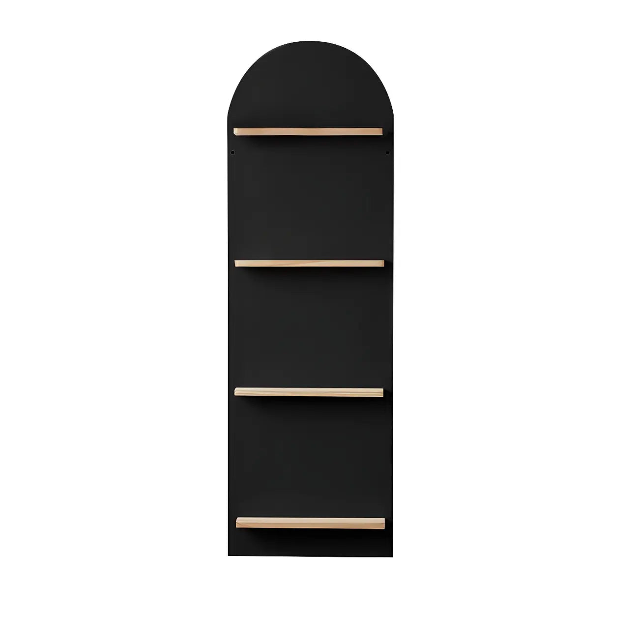 Étagère murale moderne cintrée verticale pour disques vinyles et livres
