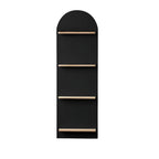 Étagère murale moderne cintrée verticale pour disques vinyles et livres