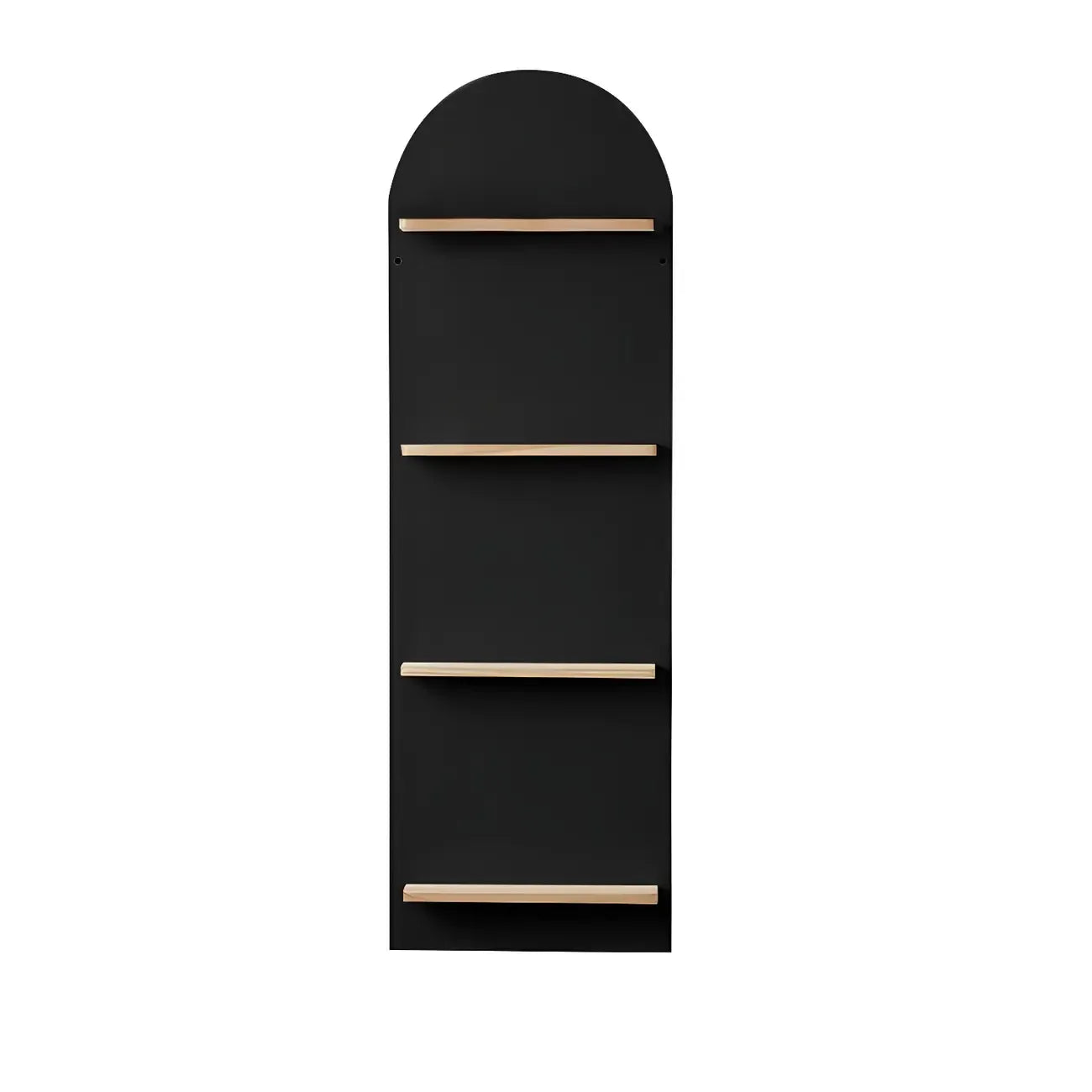 Étagère murale moderne cintrée verticale pour disques vinyles et livres