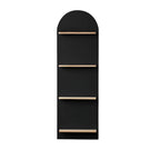 Étagère murale moderne cintrée verticale pour disques vinyles et livres