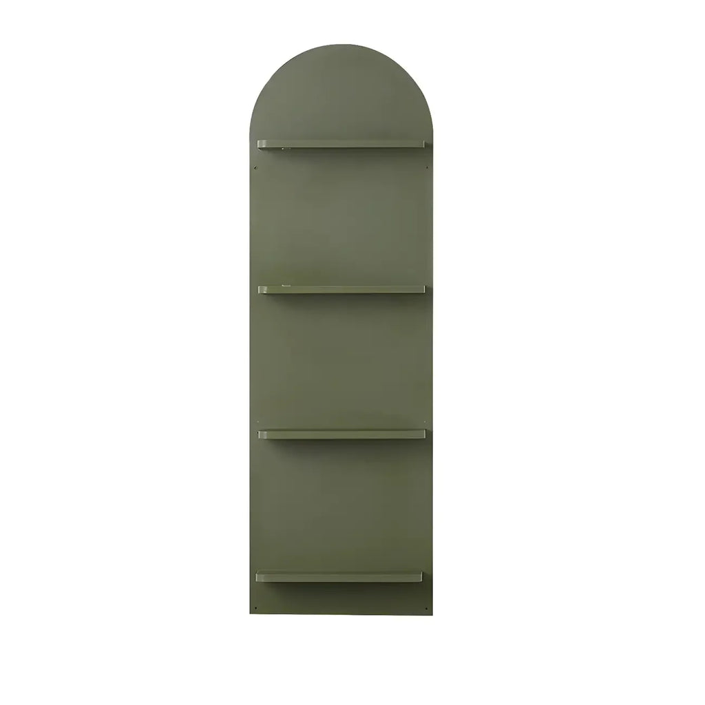 Étagère murale moderne cintrée verticale pour disques vinyles et livres