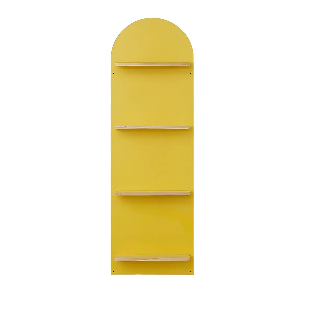 Étagère murale moderne cintrée verticale pour disques vinyles et livres