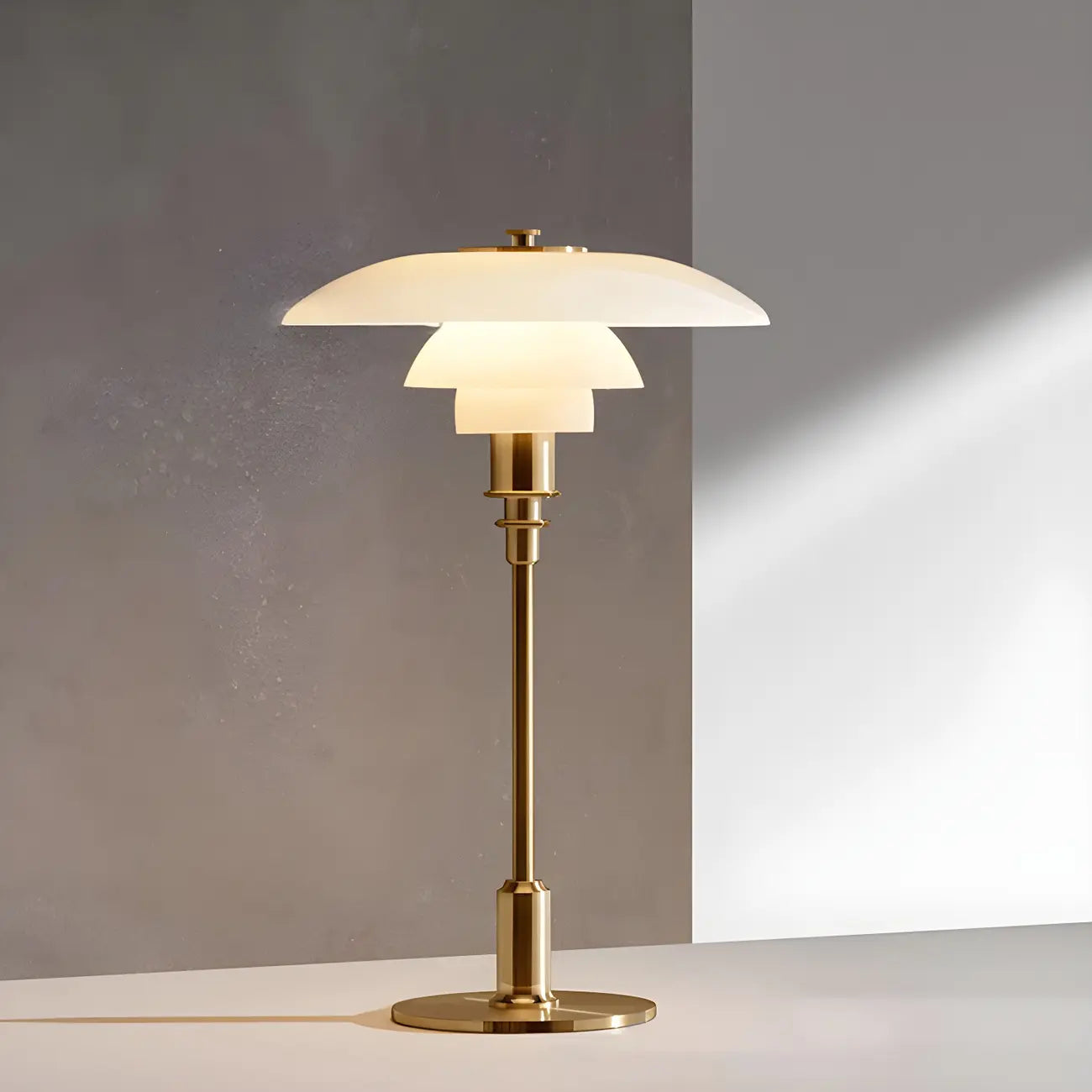 Lampe de table LED à plusieurs niveaux HomeyFad de style post-moderne avec alimentation intégrée