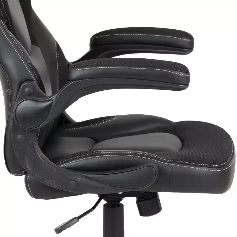 Ensemble bureau de gaming et chaise de course Flash Furniture avec porte-gobelet, crochet pour casque et support pour moniteur/smartphone