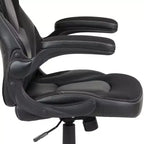 Ensemble bureau de gaming et chaise de course Flash Furniture avec porte-gobelet, crochet pour casque et support pour moniteur/smartphone