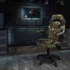 Ensemble bureau de gaming et chaise de course Flash Furniture avec porte-gobelet, crochet pour casque et support pour moniteur/smartphone