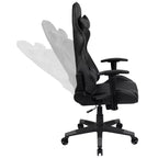 Ensemble bureau de jeu et chaise de jeu inclinable Flash Furniture avec porte-gobelet et crochet pour casque