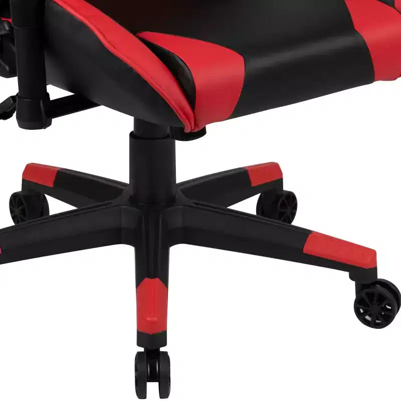 Ensemble bureau de jeu et chaise de jeu inclinable Flash Furniture avec porte-gobelet et crochet pour casque