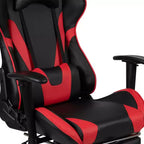 Ensemble bureau de jeu et fauteuil de jeu inclinable Flash Furniture avec repose-pieds, porte-gobelet, support pour casque et support pour moniteur/smartphone
