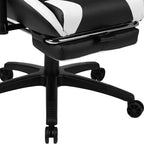 Ensemble bureau de jeu et fauteuil de jeu inclinable Flash Furniture avec repose-pieds, porte-gobelet, support pour casque et support pour moniteur/smartphone