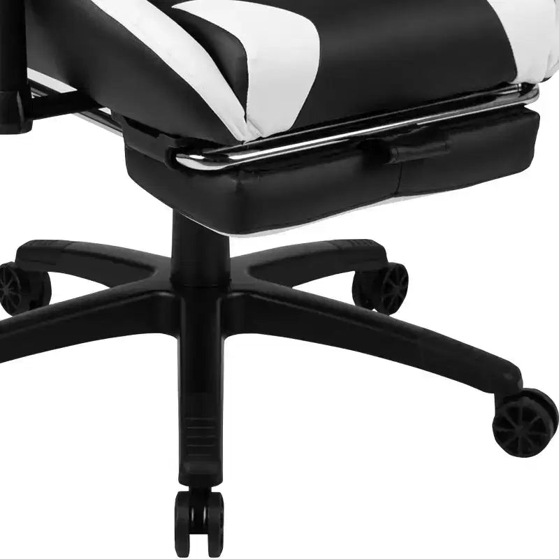 Ensemble bureau de jeu et fauteuil de jeu inclinable Flash Furniture avec repose-pieds, porte-gobelet, support pour casque et support pour moniteur/smartphone