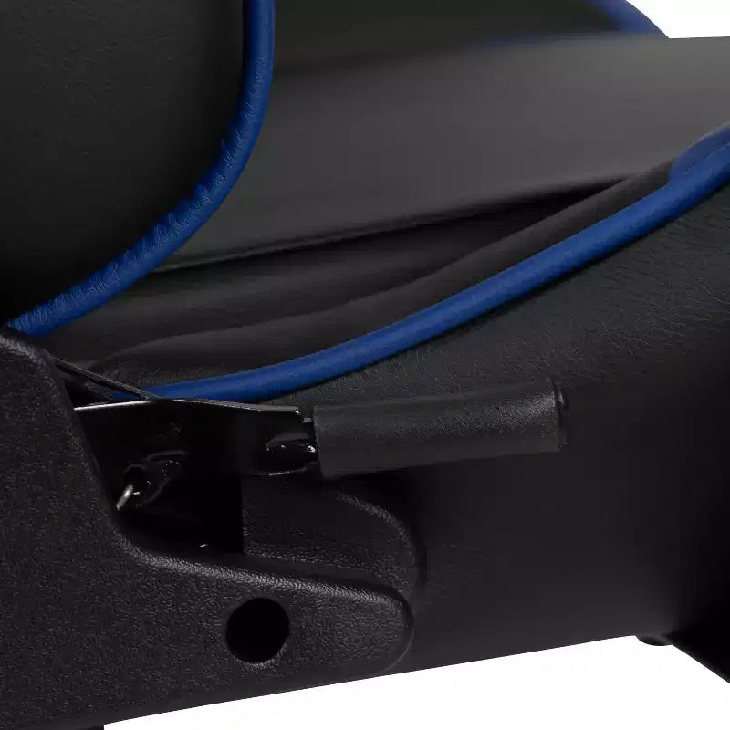 Flash Furniture Sedia da Gaming X30, sedia da ufficio ergonomica da corsa per computer con schienale completamente reclinabile e poggiapiedi estraibile in pelle sintetica rossa