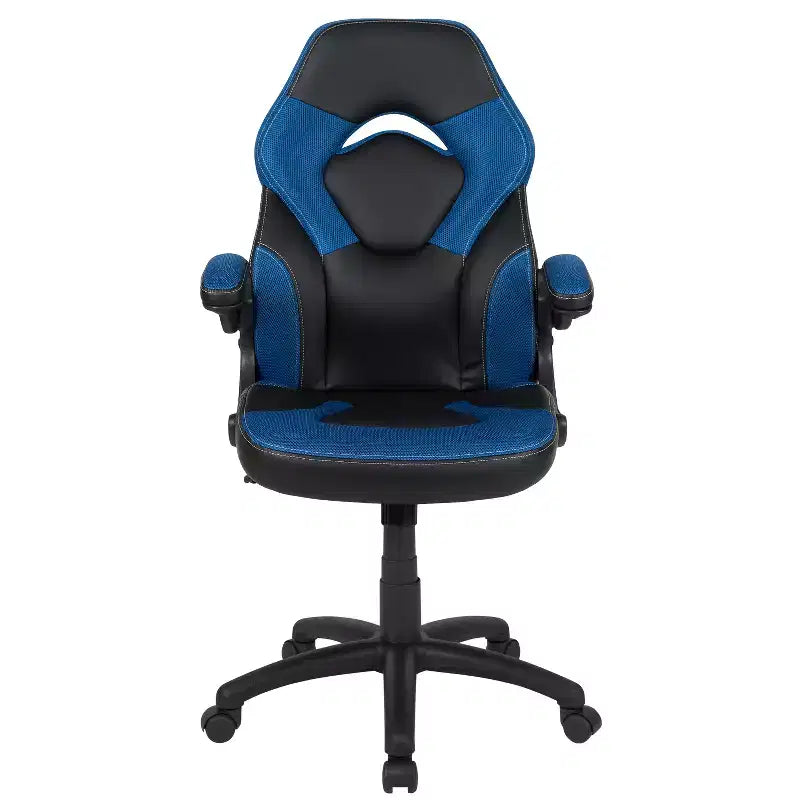 Flash Furniture X10 Sedia da Gaming Racing Ufficio Ergonomica per Computer PC Girevole Regolabile con Braccioli Ribaltabili