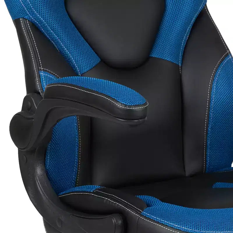 Flash Furniture X10 Sedia da Gaming Racing Ufficio Ergonomica per Computer PC Girevole Regolabile con Braccioli Ribaltabili