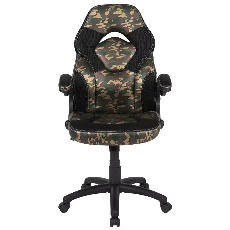 Flash Furniture X10 Sedia da Gaming Racing Ufficio Ergonomica per Computer PC Girevole Regolabile con Braccioli Ribaltabili