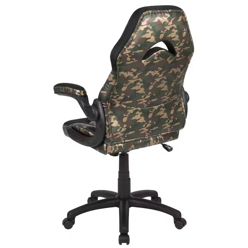 Flash Furniture X10 Sedia da Gaming Racing Ufficio Ergonomica per Computer PC Girevole Regolabile con Braccioli Ribaltabili