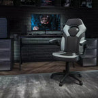 Flash Furniture X10 Sedia da Gaming Racing Ufficio Ergonomica per Computer PC Girevole Regolabile con Braccioli Ribaltabili