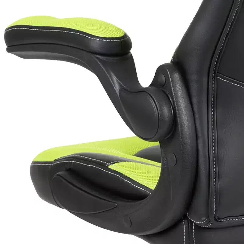Flash Furniture X10 Sedia da Gaming Racing Ufficio Ergonomica per Computer PC Girevole Regolabile con Braccioli Ribaltabili