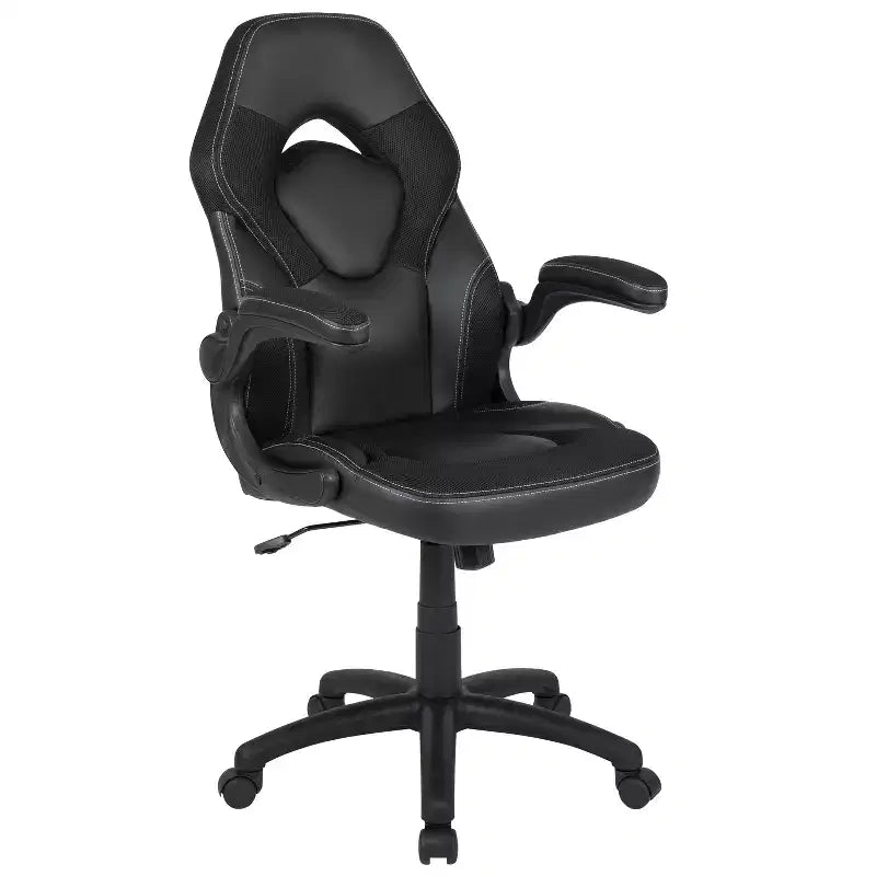 Flash Furniture X10 Sedia da Gaming Racing Ufficio Ergonomica per Computer PC Girevole Regolabile con Braccioli Ribaltabili