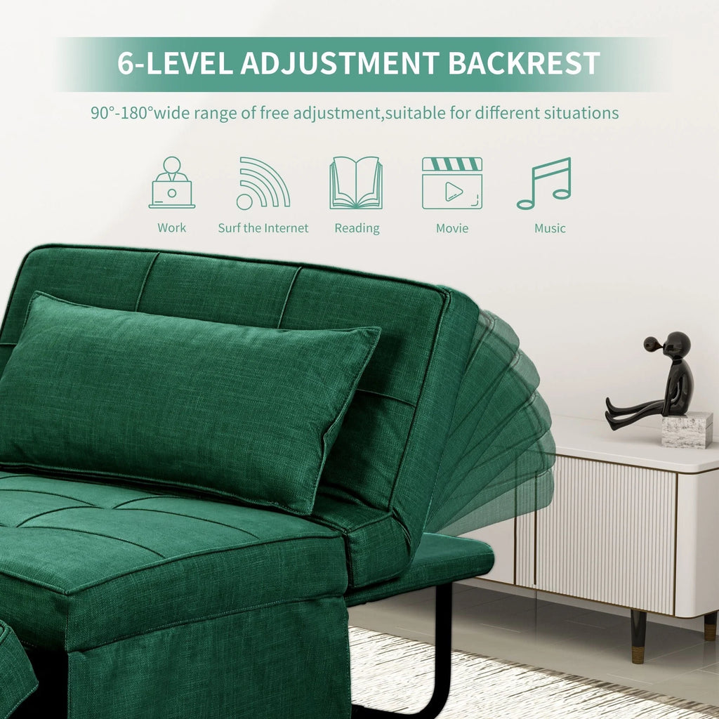 Canapé convertible Lit d'appoint Fauteuil-lit Canapé pliant Pouf Fauteuils inclinables pour le salon
