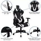 Ensemble de jeu Emma et Oliver – Bureau, porte-gobelet/support de casque et chaise inclinable