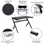 Ensemble de jeu Emma et Oliver – Bureau, porte-gobelet/support de casque et chaise inclinable
