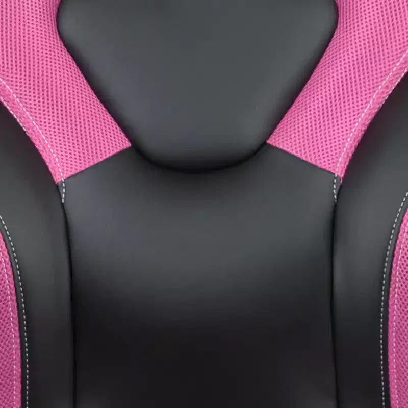 Ensemble bureau de jeu et chaise de course Flash Furniture avec porte-gobelet, crochet pour casque et tapis de souris amovible – 2 trous de gestion des câbles