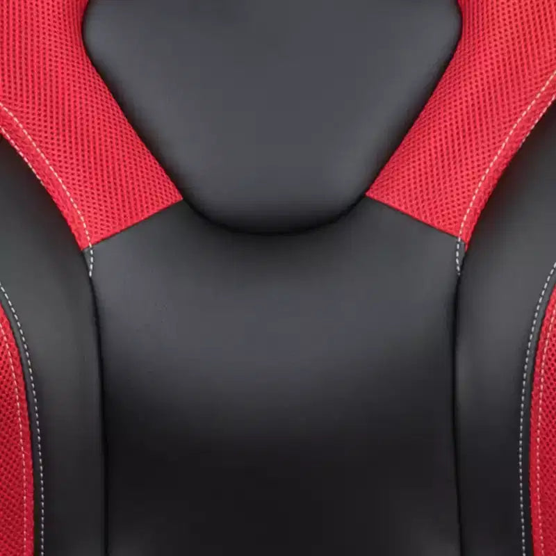 Ensemble bureau de jeu et chaise de course Flash Furniture avec porte-gobelet, crochet pour casque et tapis de souris amovible – 2 trous de gestion des câbles