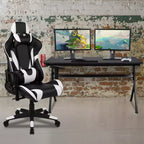 Ensemble Bureau Gaming Emma et Oliver - Support Tasse/Casque/Tapis de Souris Intégré