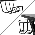 Flash Furniture Bureau de jeu et ensemble chaise de jeu inclinable avec repose-pieds - Porte-gobelet/Crochet pour casque/Tapis de souris amovible/Gestion des câbles