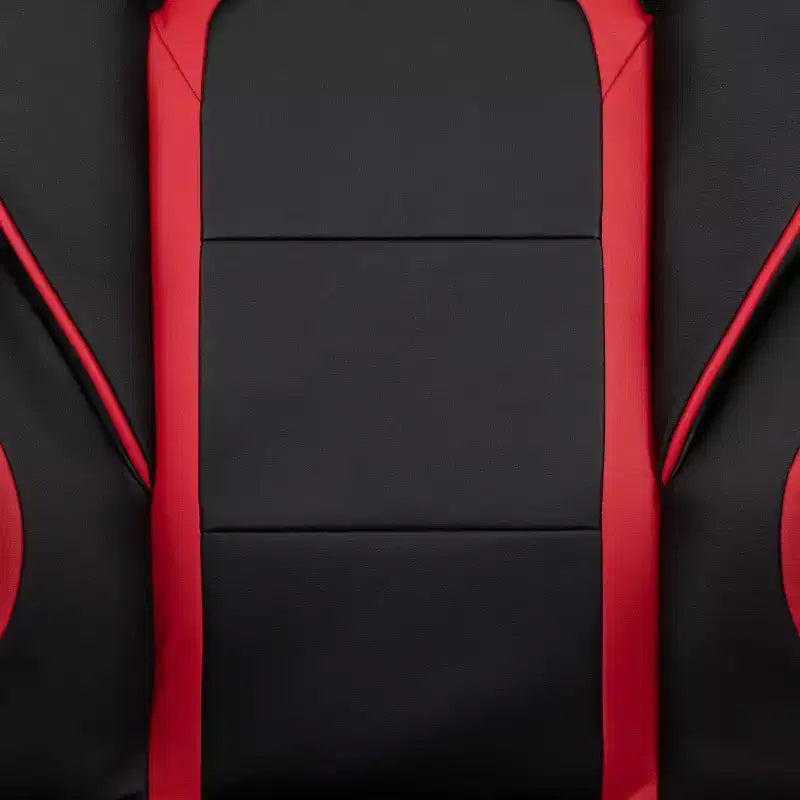 Bureau de jeu Flash Furniture avec porte-gobelet/crochet pour casque/tapis de souris amovible et chaise de jeu avec dossier inclinable/accoudoirs et repose-pieds