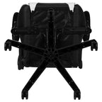 Sedia da gaming ergonomica da corsa Emma e Oliver con schienale completamente reclinabile in similpelle rossa