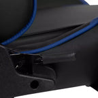 Sedia da gaming ergonomica da corsa Emma e Oliver con schienale completamente reclinabile in similpelle rossa