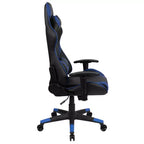 Sedia da gaming ergonomica da corsa Emma e Oliver con schienale completamente reclinabile in similpelle rossa