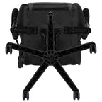 Sedia da gaming ergonomica da corsa Emma e Oliver con schienale completamente reclinabile in similpelle rossa