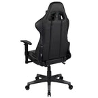 Sedia da gaming ergonomica da corsa Emma e Oliver con schienale completamente reclinabile in similpelle rossa