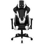Sedia da gaming ergonomica da corsa Emma e Oliver con schienale completamente reclinabile in similpelle rossa