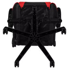 Sedia da gaming ergonomica da corsa Emma e Oliver con schienale completamente reclinabile in similpelle rossa