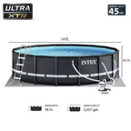 Piscine hors sol ronde Intex Ultra XTR Frame de 4,27 m x 1,07 m