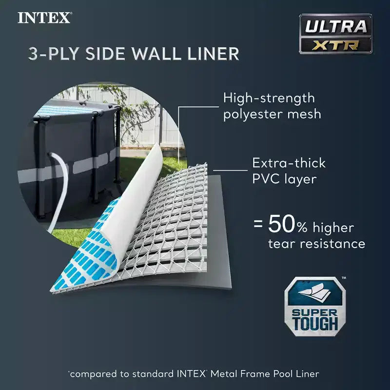 Piscine hors sol ronde Intex Ultra XTR Frame de 4,27 m x 1,07 m