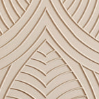 Commode glamour en bois blanc aux lignes saillantes et tiroirs à fermeture douce