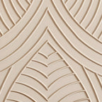Commode glamour en bois blanc aux lignes saillantes et tiroirs à fermeture douce
