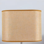 Lampe de chevet LED en bois avec abat-jour en tissu