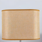 Lampe de chevet LED en bois avec abat-jour en tissu